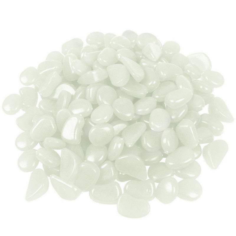chic style 340Pcs Glow in The Dark Stones Garden Pebbles Rocks Indoor Outdoor Decor Luminous Stone for Walkways Driveway Yard Grass Fish Tank - Image 2